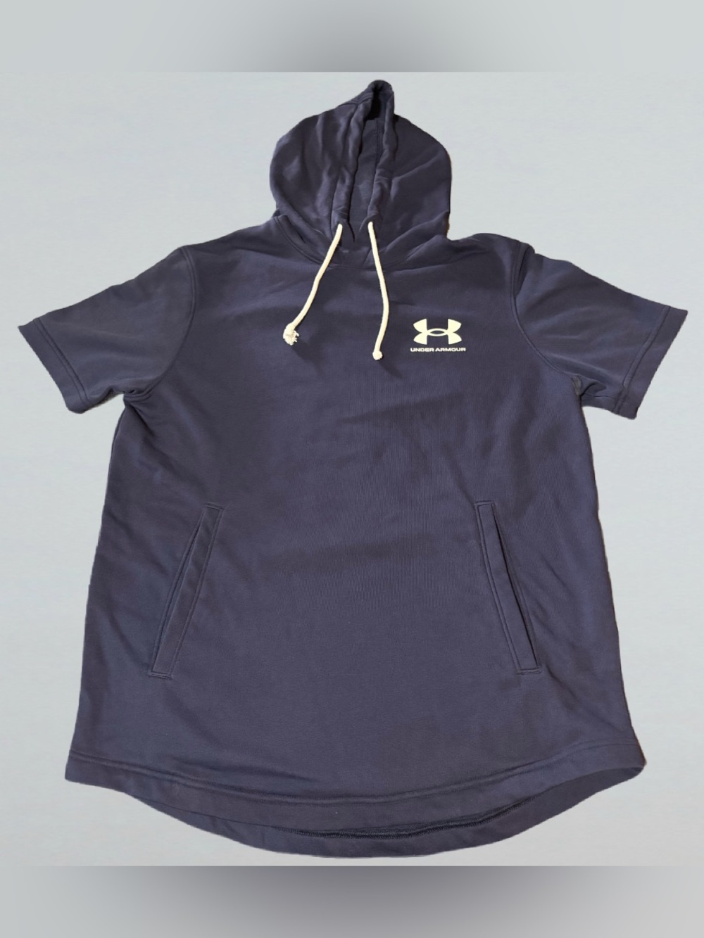 Navy Blue Under Armour Loose Fit Hoodie T-shirt